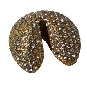 Bejeweled Fortune Cookie Things Remembered Trinket Box 2 Inch